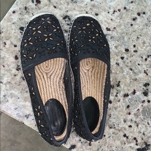 MK crochet espadrilles